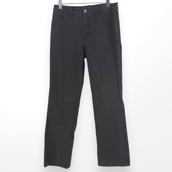 SAKS FIFTH AVENUE Dark Brown Bootcut Denim Jeans - Picture 10 of 10